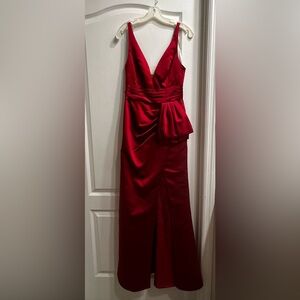 Elegant Red Evening Gown